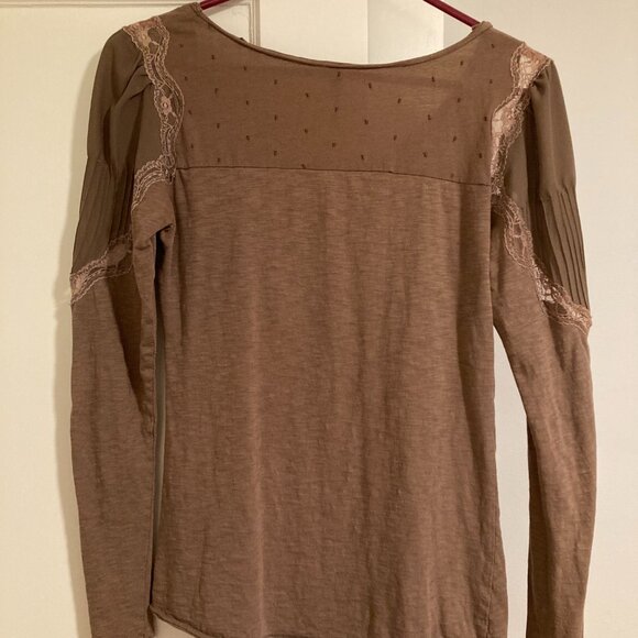Free People Puff-sleeve Blouse (Small) - Picture 3 of 6
